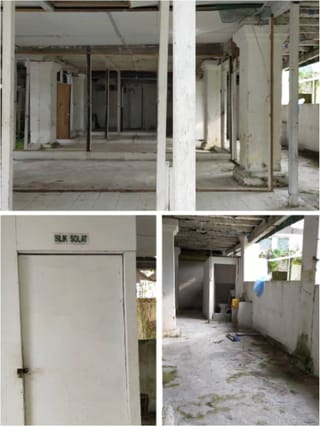 Koleksi foto tingkat bawah Rumah Batu: ruang terbuka bertiang tanpa dinding dalaman